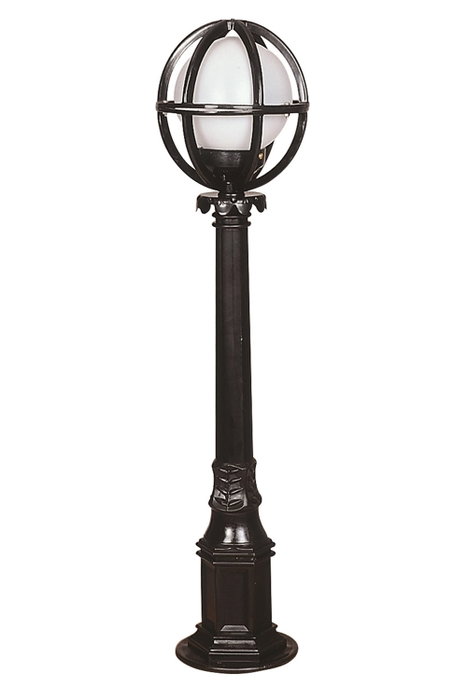 Opviq Lámpara de Suelo Exterior Blanco y Negro Opviq Lámpara de Suelo Exterior Blanco y Negro